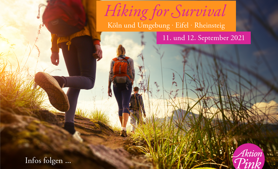 Plakat zur Aktion "Hiking for Survival"