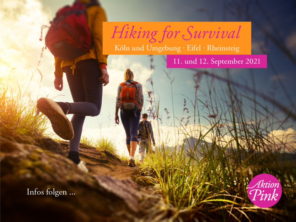 Plakat zur Aktion "Hiking for Survival"