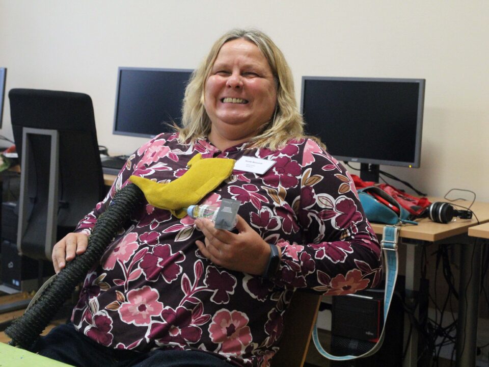 Die Ernährungsberaterin Nicole Massalski bei einem Workshop der Ernährungsfachtagung 2024