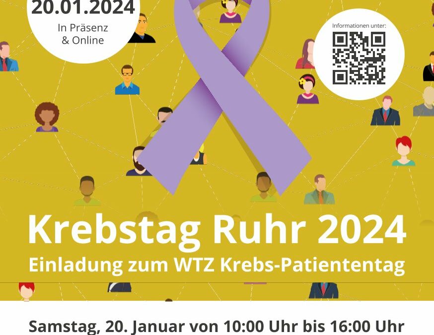 Titelseite des Programmheftes zum Krebstag Ruhr 2024