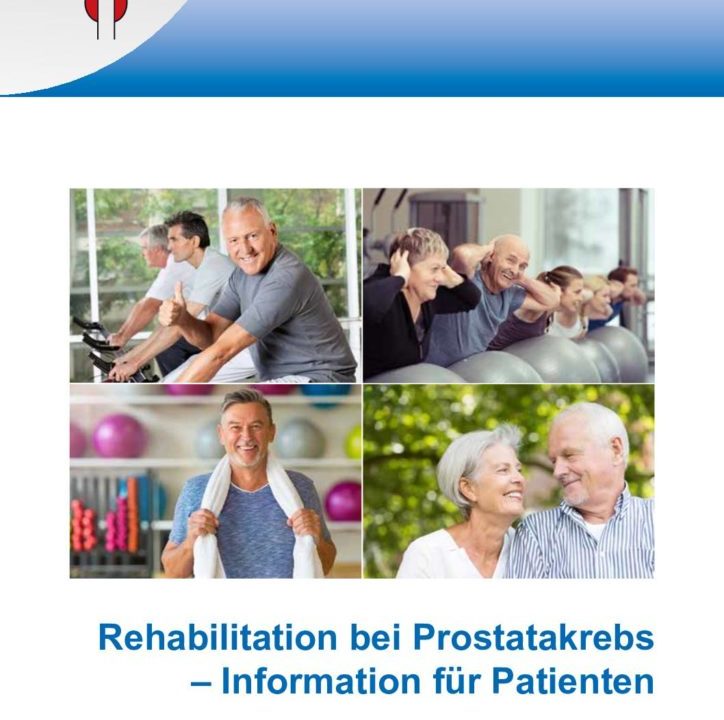 Titel der Broschüre Rehabilitation bei Prostatakrebs