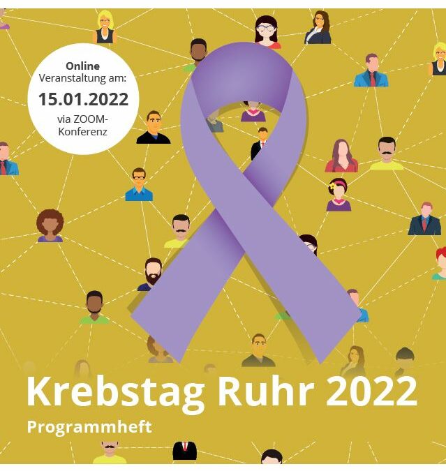Titelseite des Programmheftes zum Krebstag Ruhr 2022