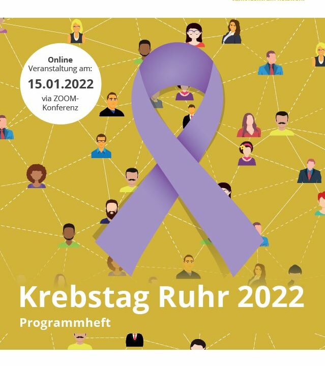 Titelseite des Programmheftes zum Krebstag Ruhr 2022