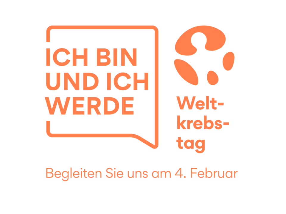 Logo mit Motto des Weltkrebstages 4. Februar